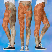 Retro Mandala Blume Orange und Tan