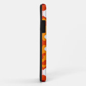 Retro Mandala Blume Orange White und Gelb Case-Mate iPhone Hülle (Hinten/Rechts)