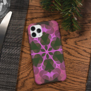 Retro-Mandala-Blume Rosa und Grün Case-Mate iPhone Hülle