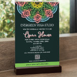 Retro Mandala Blume Yoga Studio Open House Flyer<br><div class="desc">Spread das Wort über Ihr Yoga-Studio mit diesen Retro-mandala Blume-Flyern verfügt über einen Gradienten mandala und personalisiert weiß mit einer Touch von rosa Text für die Informationen und Details. Wenn Sie mehr Hilfe oder Anpassung benötigen,  senden Sie bitte eine Nachricht in diesem Shop.</div>