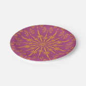Retro Mandala Boysenberry 7" Teller (Schrägansicht)