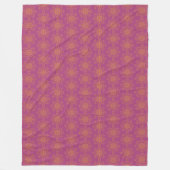 Retro Mandala Boysenberry Fleece Blanket (3 Größen (Vorderseite)