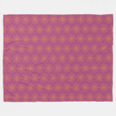 Retro Mandala Boysenberry Fleece Blanket (3 Größen (Vorderseite (Horizontal))