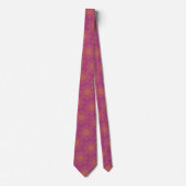 Retro Mandala Boysenberry Neck Tie Krawatte (Vorderseite)
