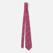 Retro Mandala Boysenberry Neck Tie Krawatte (Rückseite)