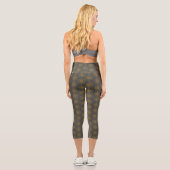 Retro Mandala Dusk High Waisted Capris (Rückseite)