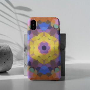 Retro Mandala Flower Yellow Blue and Orange Case-Mate iPhone Hülle