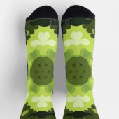 Retro Mandala Green Socken (Oben)