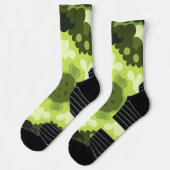 Retro Mandala Green Socken (Links)