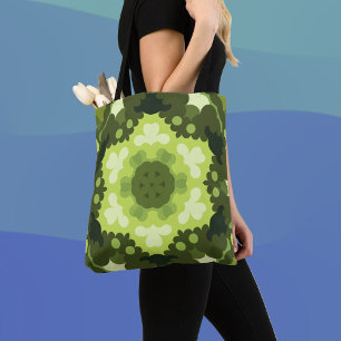 Retro Mandala Green Tasche