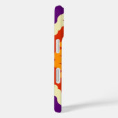 Retro Mandala Lila Red und Orange Case-Mate iPhone Hülle (Rückseite / Rechts)