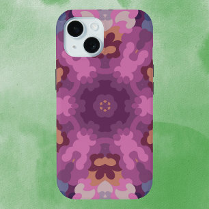 Retro Mandala Lila Rosa und Orange Case-Mate iPhone Hülle