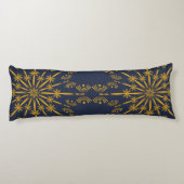 Retro Mandala Mitternacht Kissen (Rückseite)