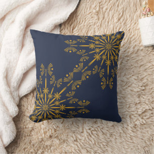 Retro Mandala Mitternachtswirbelkissen Kissen