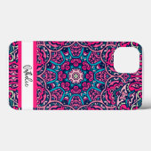 Retro Mandala Muster mit Name Luxus Case-Mate iPhone Hülle (Rückseite (Horizontal))