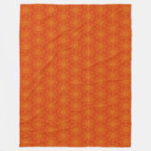 Retro Mandala Papaya Fleece Blanket (3 Größen) (Vorderseite)