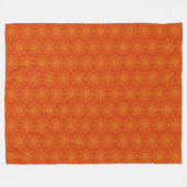 Retro Mandala Papaya Fleece Blanket (3 Größen) (Vorderseite (Horizontal))