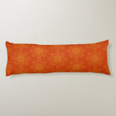 Retro Mandala Papaya Kissen (Rückseite)