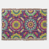 Retro Mandala Pattern Decke (Vorderseite)