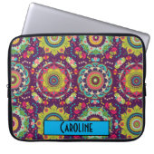 Retro Mandala Pattern Laptopschutzhülle (Vorderseite)