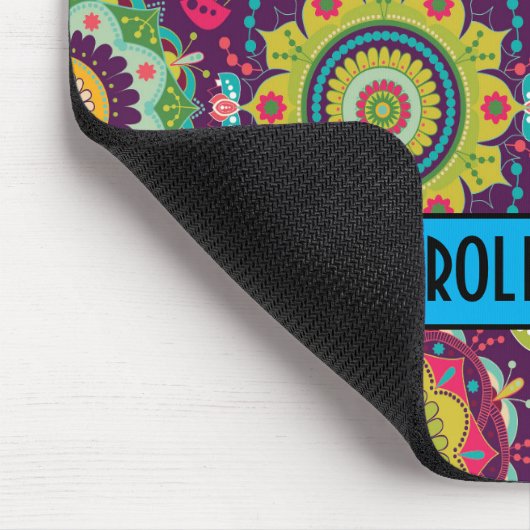 Retro Mandala Pattern Mousepad (Ecke)