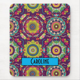 Retro Mandala Pattern Mousepad