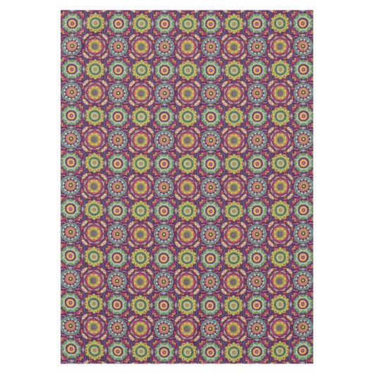 Retro Mandala Pattern Tischdecke (Vorderseite)