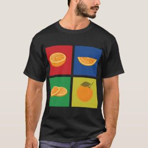 Retro Mandarine Outfit Liebe Mandarin Orange Citru T-Shirt