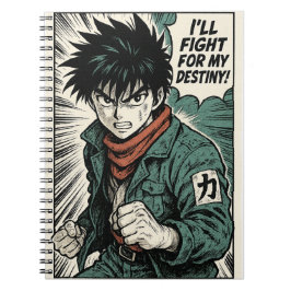 Retro Manga Anime Notebook Spiral Journal Notizblock