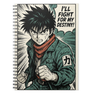 Retro Manga Anime Notebook Spiral Journal Notizblock