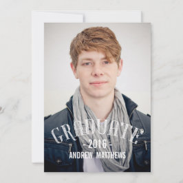Retro Männchen 2016 Einladung zur Graduation Party