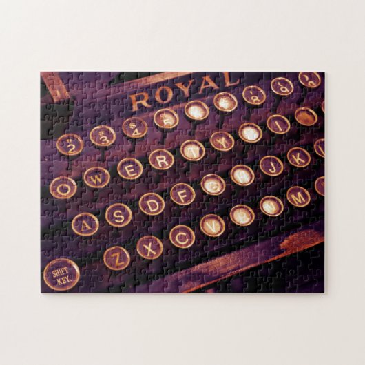 RETRO MANUAL TYPEWRITER JIGSAW PUZZLE (Horizontal)