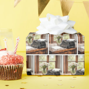 Retro Manuelle Schreibmaschine mit Daisis Geschenkpapier