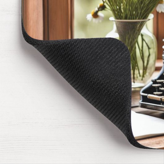 Retro Manuelle Schreibmaschine mit Daisis Mousepad (Ecke)