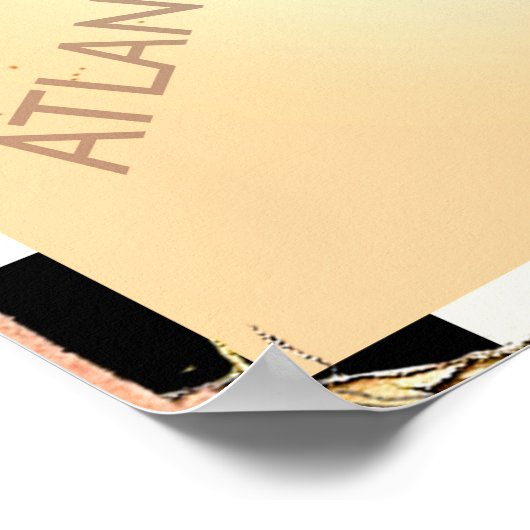 Retro Map of Europe. Poster (Ecke)