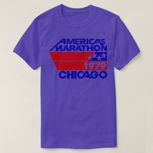 Retro Marathon Chicago 1970 Amerika Marathon T-Shirt (Design vorne)