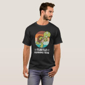 Retro Marathoner Marathon Runner Turtle Running T T-Shirt (Vorne ganz)