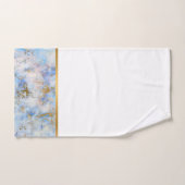 RETRO MARBLE ABSTRAKT BLAU GOLD BADEZIMMER TOWEL S BADHANDTUCH SET (Handtuch)