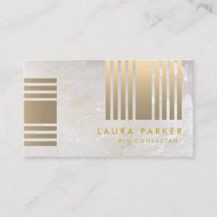 Retro-Marble-Gold-Geometrie Visitenkarte