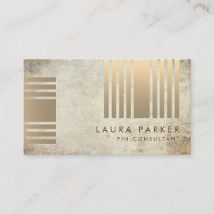 Retro-Marble-Gold-Geometrie Visitenkarte