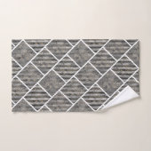 RETRO MARBLE STRIPE GRID 2 BADEZIMMER TOWEL SET (Handtuch)