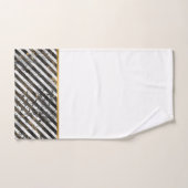 RETRO MARBLE STRIPE WHITE BADEZIMMER TOWEL SET (Handtuch)
