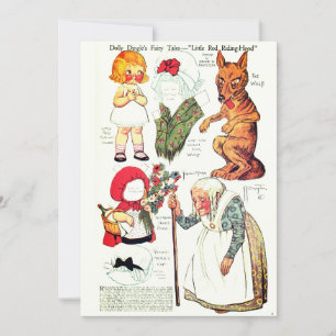 Retro-Märchen-Halloween 🎃 Papierpuppen Danke