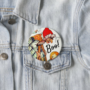 Retro-Märchen-Halloween 🎃 Papierpuppen Danke Button