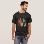 Retro Marching Band Saxophon T-Shirt (Vorne ganz)