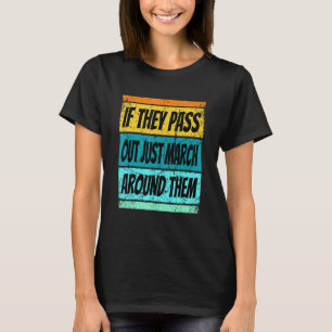 Retro Marching Band Shirt Pass Out Band Camp Men W