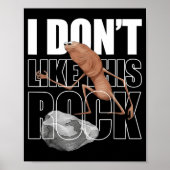 Retro Marcus The Worm I Don't Like This Rock  Poster (Vorne)