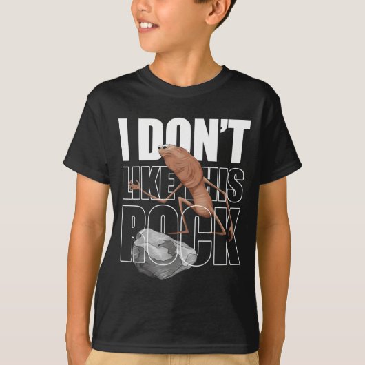 Retro Marcus The Worm I Don't Like This Rock  T-Shirt (Vorderseite)