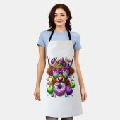 Retro Mardi Gras , Hochland-Kuh Schürze (Getragen)