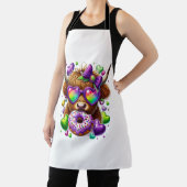 Retro Mardi Gras , Hochland-Kuh Schürze (InSitu)